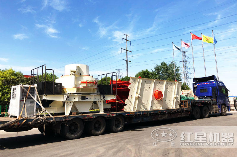 專車運(yùn)輸，提供全套大理石廢料制砂機(jī)設(shè)備