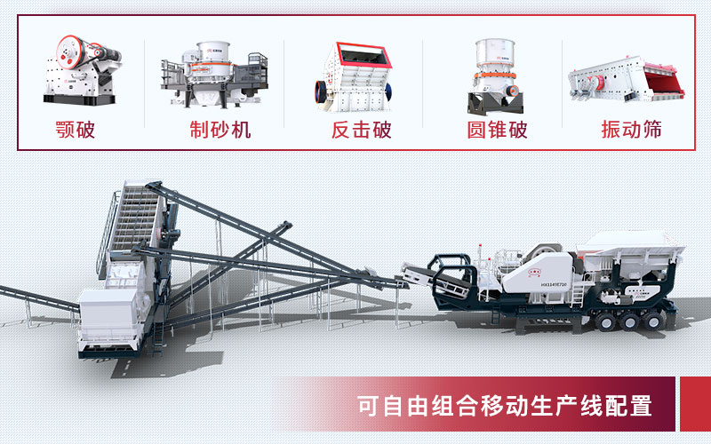 可自由搭配設(shè)備的移動(dòng)破碎機(jī)